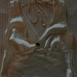 Wild Fable Cream Satin Chemise